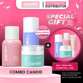 [DEAL HOT CANDID] Combo Trẻ Hóa Toàn Diện, Sáng & Mịn Da Candid Retinol Tặng Candid B5 Cica/ Candid BHA/ Candid AHA/PHA
