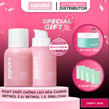 Tinh Chất Retinol Chống Lão Hóa Candid Retinol 0.5%/ Retinol 1.0% Treatment 30ml