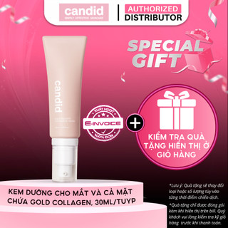Kem Mắt Giúp Giảm Thâm Và Nếp Nhăn Candid Gold Collagen Peptide 30ml