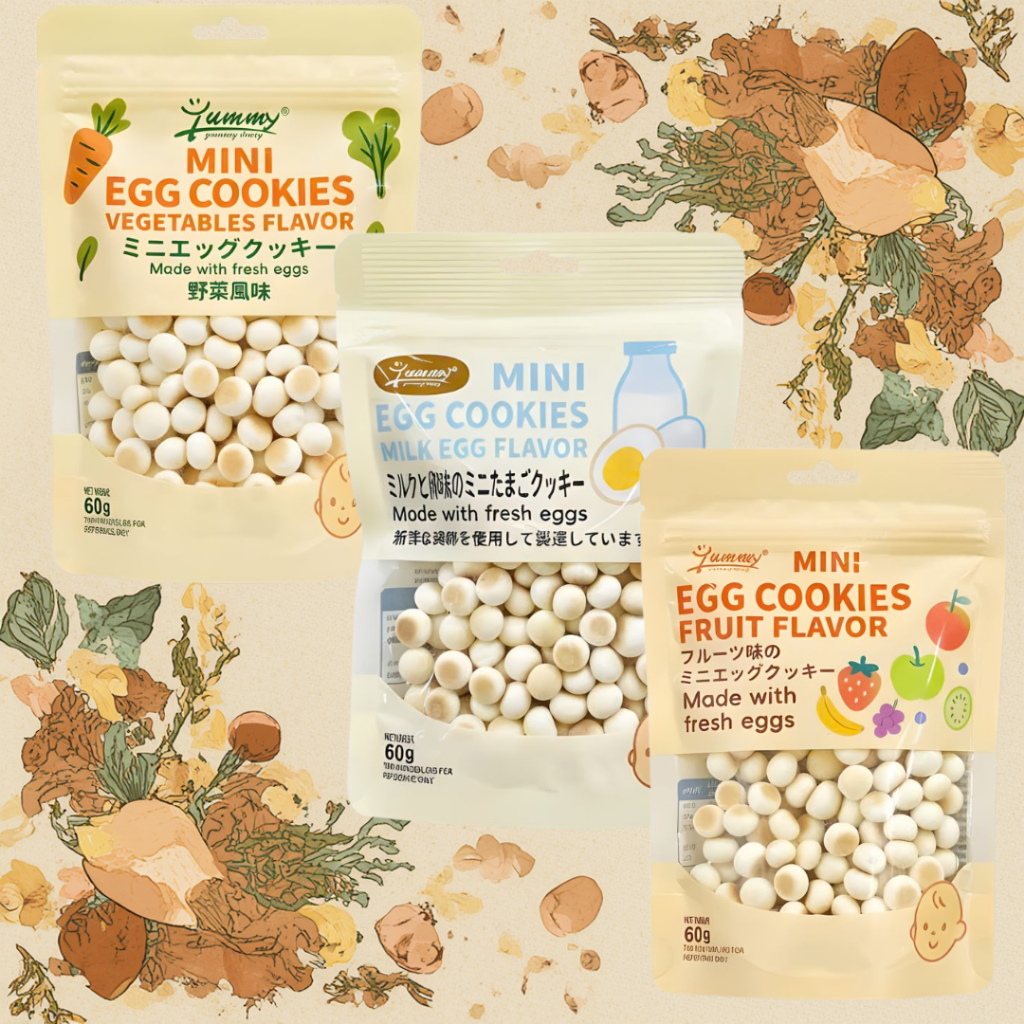 [VN] Bánh men trứng Yummy dạng bịch 8M+ (60g)