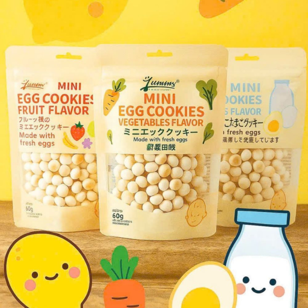 [VN] Bánh men trứng Yummy dạng bịch 8M+ (60g)