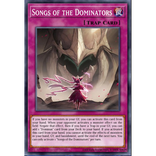 [ Bài Yugioh Chính Hãng ] Songs of the Dominators - RA05-EN081 - Super/Ultra/Secret