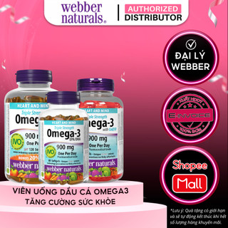 [KOL] TPBVSK Viên Uống Omega3 Webber Naturals Triple Strength Omega-3 / Triple Strength Omega-3 with CoQ10