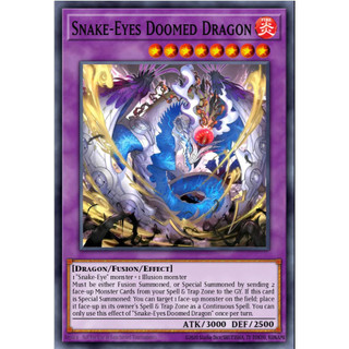 [ Bài Yugioh Chính Hãng ] Snake-Eyes Doomed Dragon - RA05-EN039 - Super/Ultra/Secret