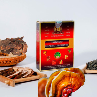 combo 3 hộp Dầu gội Shitinsof Hán Phương nhuộm và dưỡng tóc, Linh Chi Đen Tóc Danh Nhân Đường 15ml