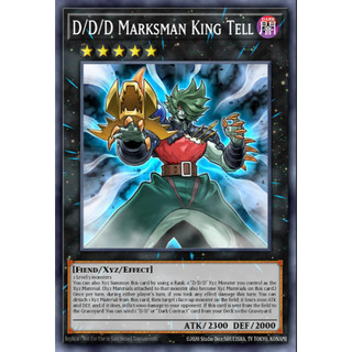 [ Bài Yugioh Chính Hãng ] RA05-EN047 D/D/D Marksman King Tell - Collector/Platinum Secret Rare