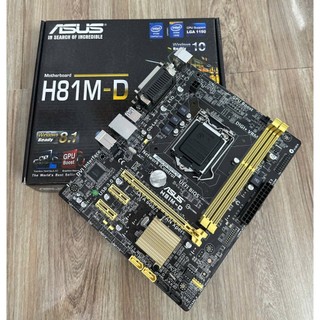 Mainboard ASUS H81M-D ( Micro-ATX DDR3 Socket 1150) I like new bảo hành 36 tháng bởi nhà cung cấp