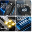 𝐓𝐞𝐜𝐡𝐒𝐭𝐨𝐫𝐞 Quạt Sò Lạnh Cầm Tay FC8 Trong Suốt, Làm Mát 100 Tốc Độ Gió Tích Hợp Đèn LED Gấp Gọn Tiện Lợi Tặng Kèm Dây Đeo