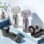 𝐓𝐞𝐜𝐡𝐒𝐭𝐨𝐫𝐞 Quạt Sò Lạnh Cầm Tay FC8 Trong Suốt, Làm Mát 100 Tốc Độ Gió Tích Hợp Đèn LED Gấp Gọn Tiện Lợi Tặng Kèm Dây Đeo