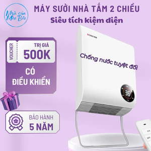 Máy sưởi nhà tắm 2 chiều Chigo SIÊU BỀN SIÊU TÍCH KIỆM ĐIỆN có điều khiển từ xa - Quạt sưởi đa năng - Bảo hành 5 năm