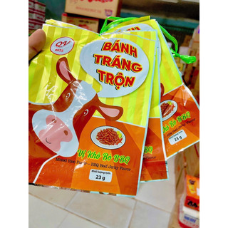 [Đồ ăn vặt] Bánh tráng trộn Quốc Vũ đủ vị( combo 10 gói) bao gồm 5 vị