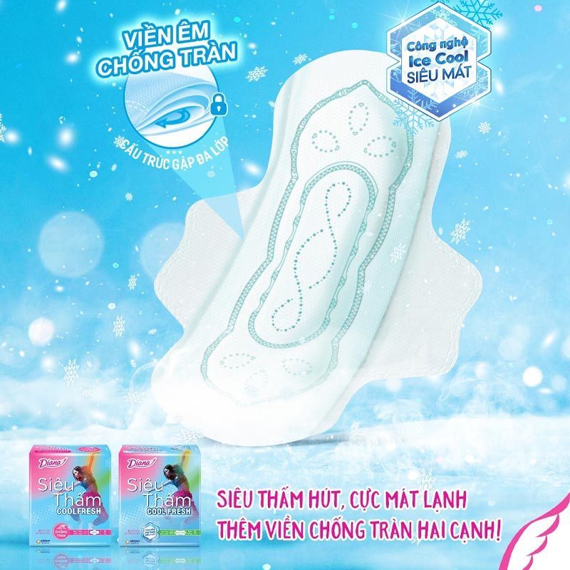❄️ BVS DIANA SIÊU THẤM COOL FRESH SIÊU MỎNG CÁNH (8 MIẾNG) – MÁT LẠNH BỨT PHÁ, TỰ TIN SẢI BƯỚC!
