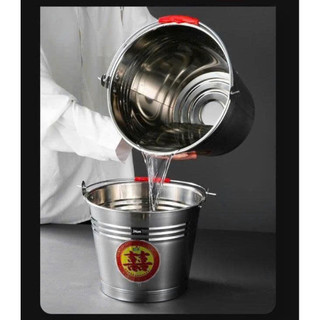 XÔ ĐÁ INOX QUAI XÁCH 24cm-26cm