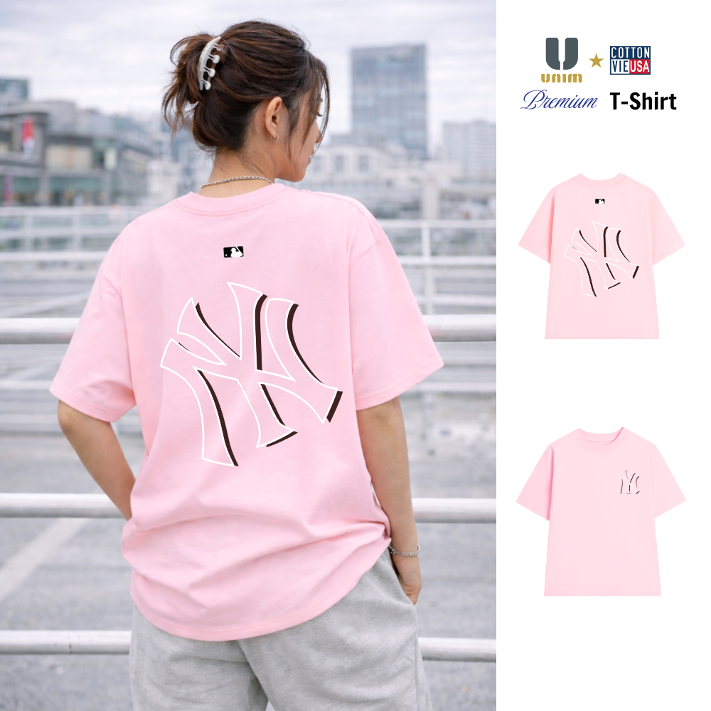 Áo Thun NY LA Boston Los Angeles NewYork Chất Liệu Cotton Cao Cấp Nhiều Màu Thoáng Mát Mềm Mịn APNY21