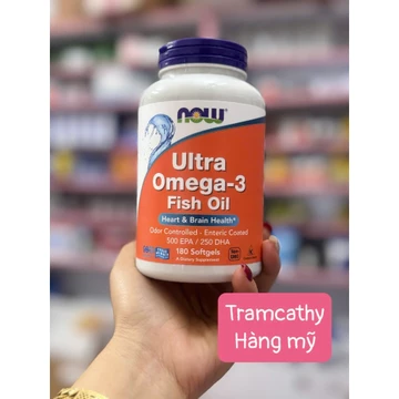 Viên uống bổ sung Omega 3 hỗ trợ tim mạch, trí não – NOW Ultra Omega 3