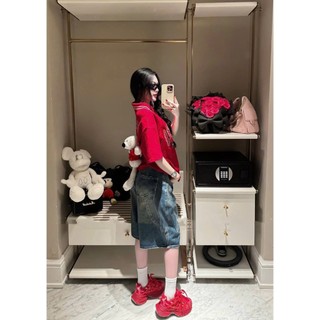 Quần Jean Ngố Baggy Mei Clothing - Quần Short Ngố Jean Nữ Oversize Hack Dáng Thoải Mái