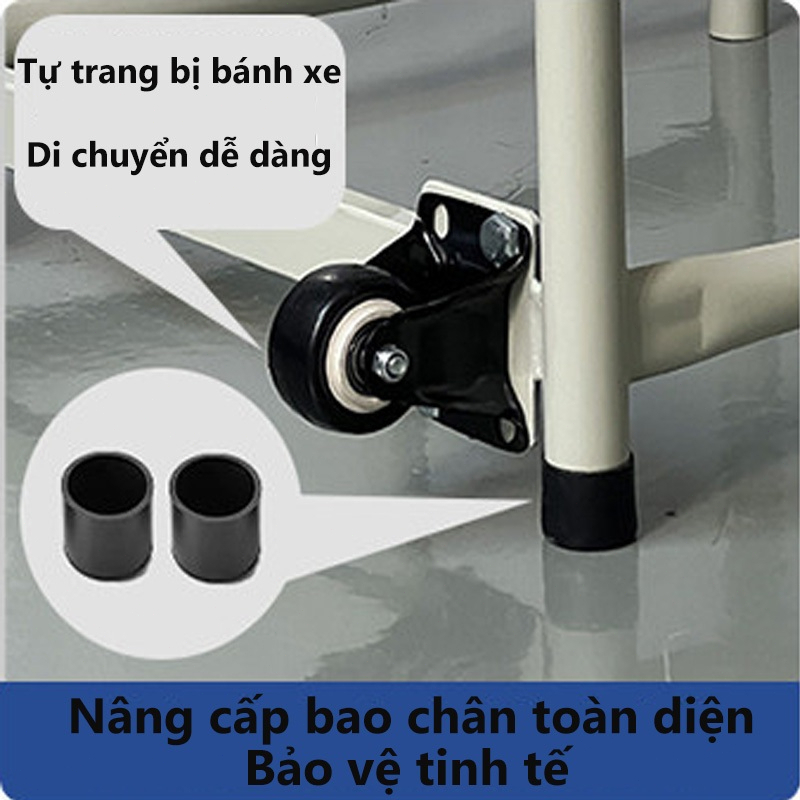 thang bậc di động Kệ bậc Thang leo 3-5 tầng có bánh xe thang Kệ Tam Cấp Thang Kệ siêu thịcó bánh xe kệ lưu trữ đa năng