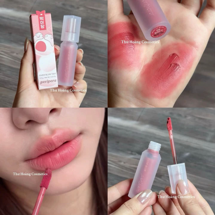 Son Peripera Blur Tint 09-10 tone hồng chất son mềm mịn