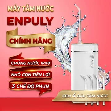 (QUỐC TẾ 4 ĐẦU TĂM) Máy tăm nước XiaomiEnpuly cầm tay chống nước IPX8 máy tăm nước M6 Plus