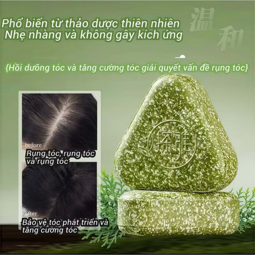 Thanh Xà Bông Gội Đầu Thảo Dược – Kích Thích Mọc Tóc & Giảm Rụng Hiệu Quả