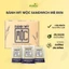 10 hộp Bánh mỳ mộc sandwich gạo lứt, mè đen ăn kiêng ANKIE HEALTHY FOOD - Hộp 6 Gói x 55Gr
