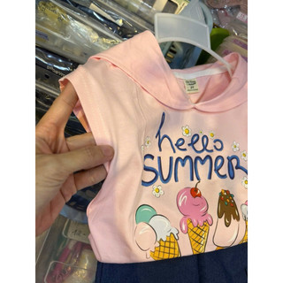 SET ÁO VÁY THỦY THỦ HỌA TIẾT SUMMER PHỐI CHÂN VÁY JEAN MỀM XINH IU CHO BÉ| ANHMYBABY