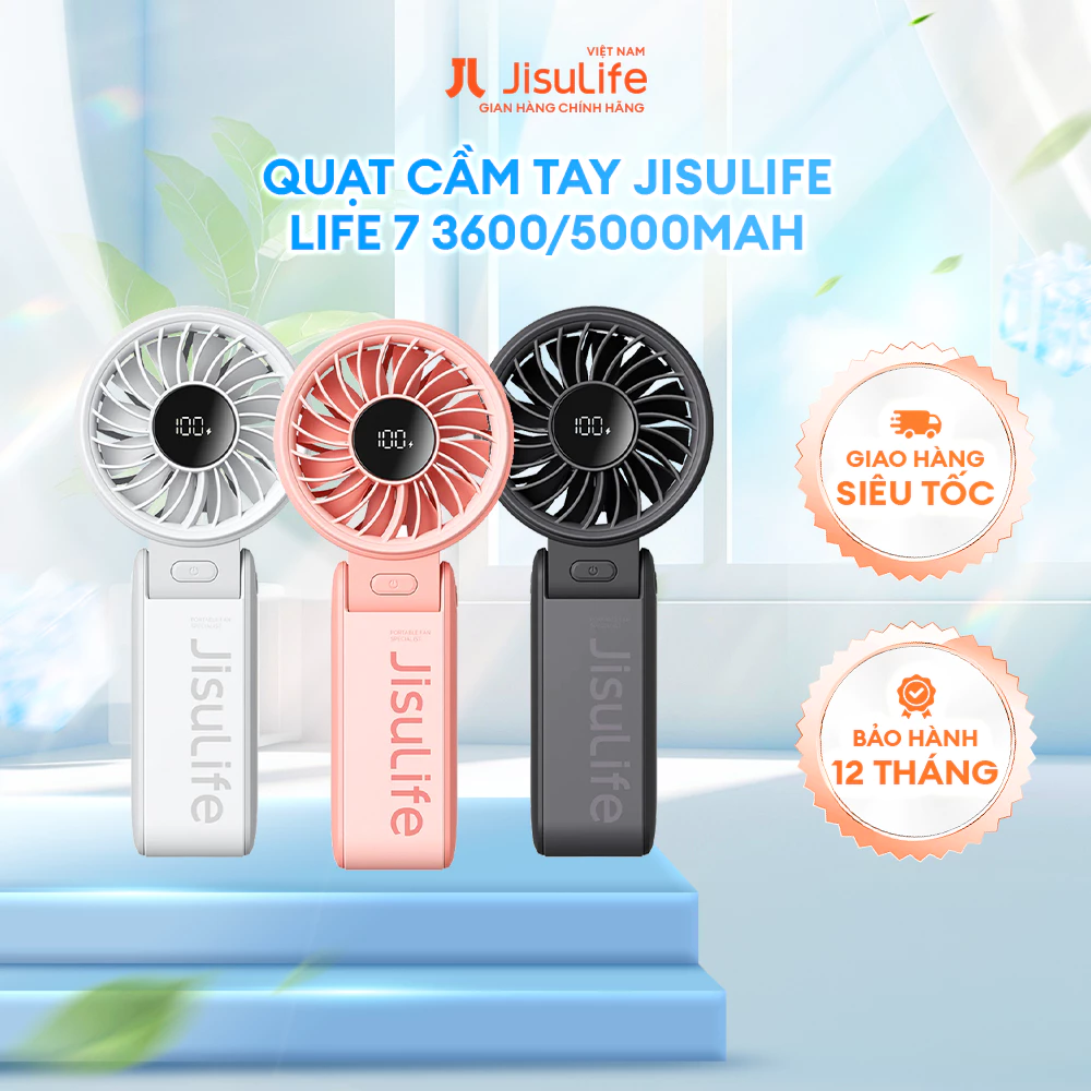 Quạt mini JISULIFE LIFE 4/7/9 pin 3600mAh