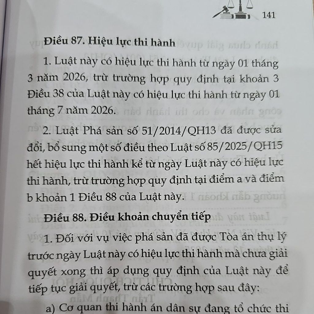 Sách - Luật phục hồi phá sản năm 2025 (NXB Lao động)