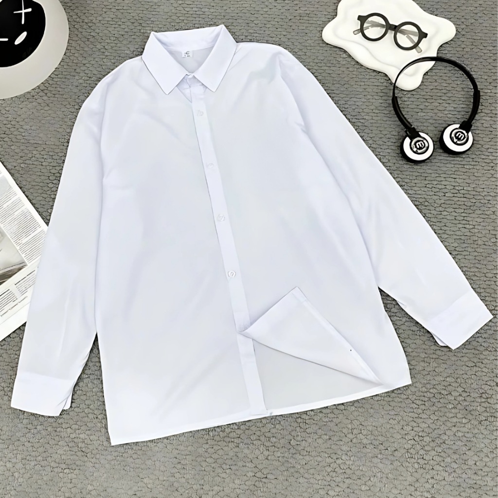 Giá Xưởng Áo Sơ Mi Trắng Học Sinh, Áo Đi Học Cộc Tay, Dài Tay Cho Nam Nữ Đủ Độ Tuổi học sinh