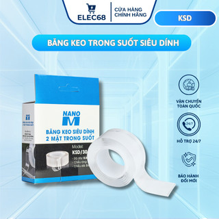 Băng keo trong suốt siêu dính TTP KSD, chính hãng, siêu dính-thietbidien68