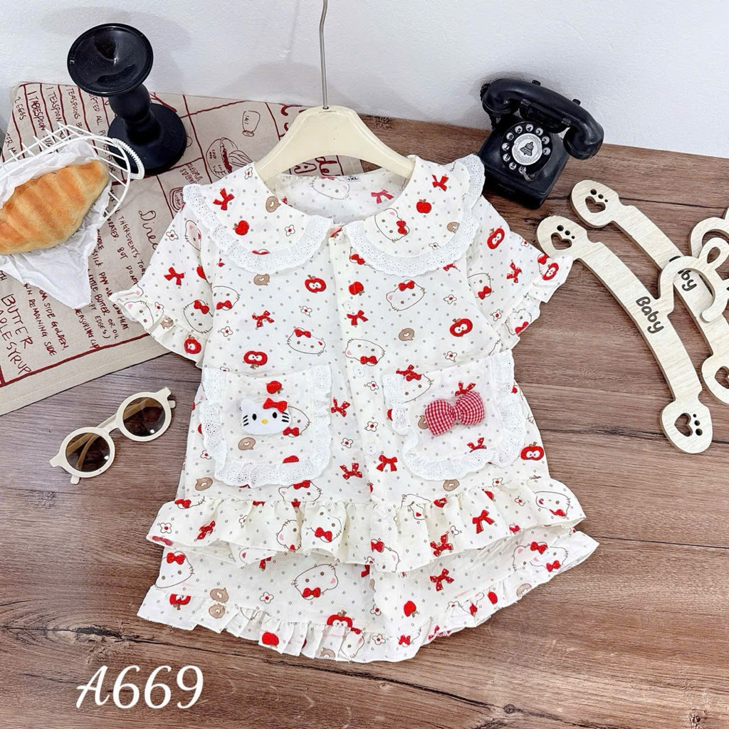 Bộ Đũi pizama cộc tay siêu xinh,vải mát chất bán shop