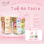 Combo Bánh Ăn Vặt Ân Cần - Dịu Dàng 2 Hũ 250 - 500ml Tuệ An Tasty Quế Cuộn Caro Macaron Hạnh Nhân, Dinh Dưỡng Cho Bé