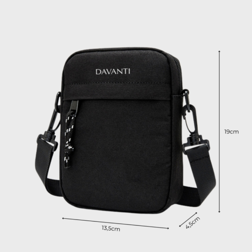 Túi Đeo Chéo Mini Canvas DV304 - Túi Vải Đeo Chéo Nam Nữ Gọn Nhẹ Cá Tính