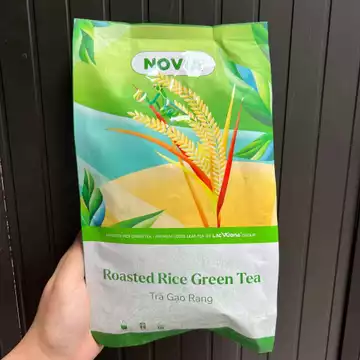 Trà Gạo Rang Novia 500g – Trà Gạo Lứt Rang Thơm Tự Nhiên, Thanh Lọc Cơ Thể, Dễ Uống, Túi Lớn Tiết Kiệm