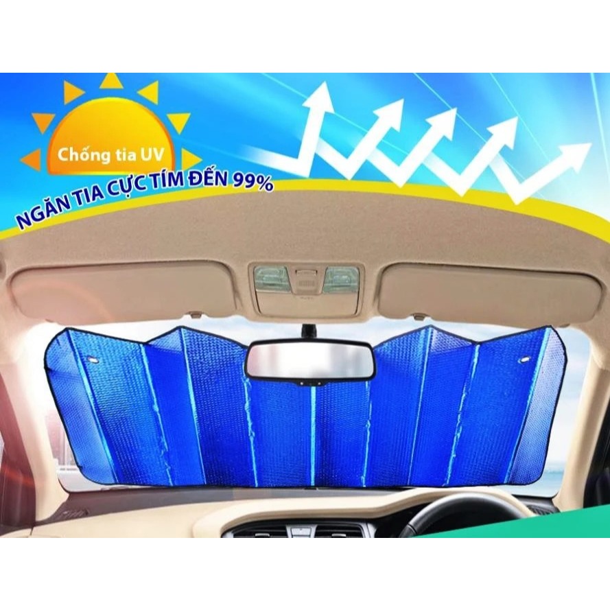 Bạt che nắng kính lái 3 lớp tráng bạc. Dày dặn cách nhiệt chống nóng hiệu quả