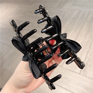 Kẹp tóc 11cm thiết kế nơ lụa đính đá • Mây Fashion Jewelry - K42603