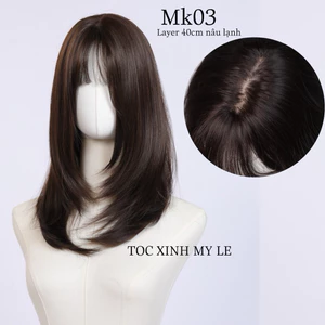 MK03_Tóc giả nguyên đầu layer, da đầu móc kim [kèm combo phụ kiện]