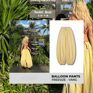 Quần Balloon Pants Cạp Chun Ống Boom Bo Gấu Quanballoonpants47 Thiết Kế Hiện Đại Tôn Dáng 247Store