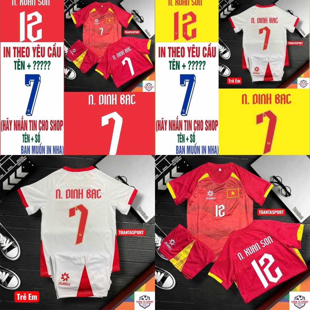 (FREE SHIP) Quần Áo Bóng Đá Trẻ Em Đội Tuyển Việt Nam 25/26 - Chuẩn Mẫu Thi Đấu - Vải Mè Kim Cao Cấp