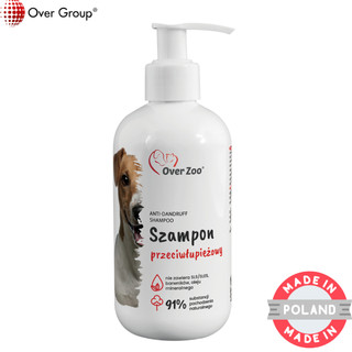 Sữa Tắm Chó Chống Gàu Over Zoo 250ml | Dịu nhẹ – Da nhạy cảm | Châu Âu