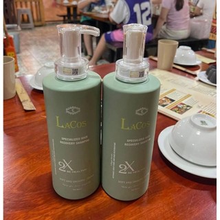 (auth) cặp dầu gội xả LACOS 800ml phục hồi ngăn tóc gãy rụng