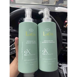 cặp dầu gội xả LACOS 800ml phục hồi ngăn tóc gãy rụng