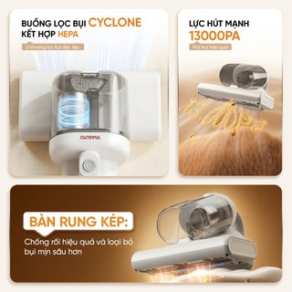Máy Hút Bụi Giường Nệm Masuto MSDreamer - Máy Hút Bụi Cầm Tay Diệt Khuẩn UV, Công Suất Lớn