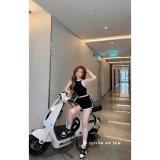 SET ÁO YẾM MIX QUẦN GIẢ VÁY PHỐI VIỀN HOT HIT