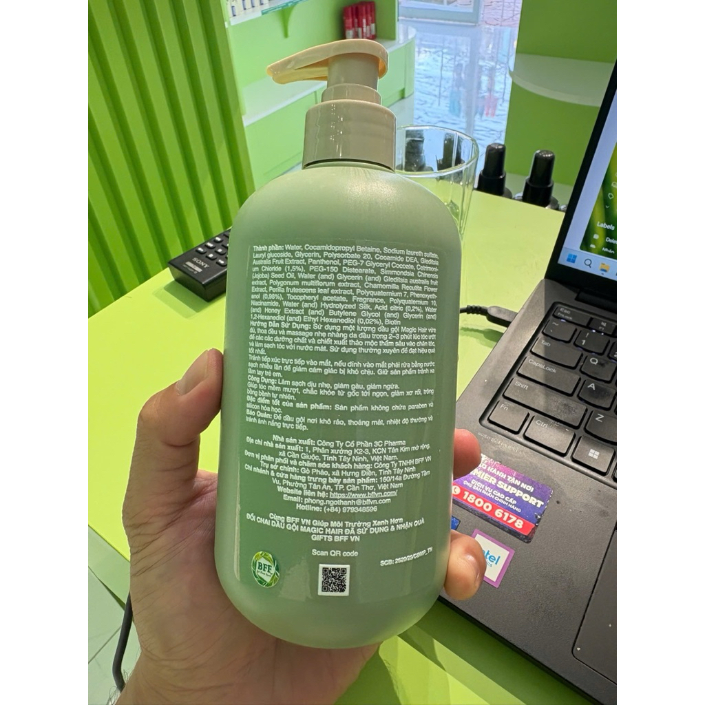 Combo 1 Dầu Gội Magic Hair 500ml & 1 Lược WetBrush Gội Đầu & Masage Pop & Go Bí Quyết Chăm Sóc Tóc Tuyệt Vời, Giảm Rụng