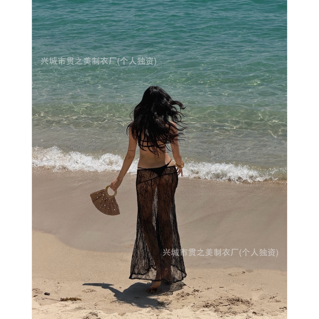 [Sẵn hàng] ONESOON Set bikini 3 mảnh ren hai dây kèm chân váy sexy, bộ đồ bơi cao cấp phong cách y2k cho nữ