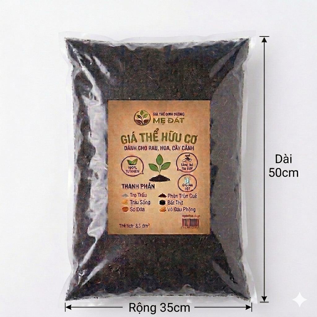 Đất sạch trộn sẳn trồng rau 6 thành phần(giàu dinh dưỡng cho cây)