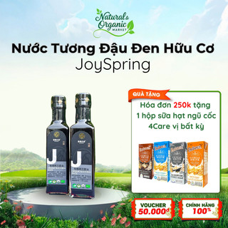 Nước Tương Đậu Đen Hữu Cơ JoySpring 210ml Tăng Vị Đậm Đà, Giúp Món Ăn Tròn Vị Hơn - Natural Market