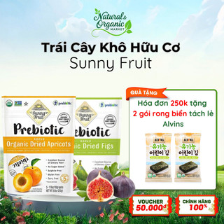 Trái Cây Khô Hữu Cơ Sunny Fruit Bổ Sung Prebiotic Tốt Cho Tiêu Hóa & Tái Tạo Hồng Cầu (Mơ/Sung) - Natural Market