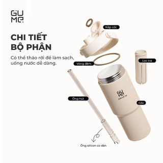 Cốc Giữ Nhiệt GUME GM-F3301 735ml Inox 316 Cao Cấp – Có Quai Xách, Thiết Kế Hiện Đại
